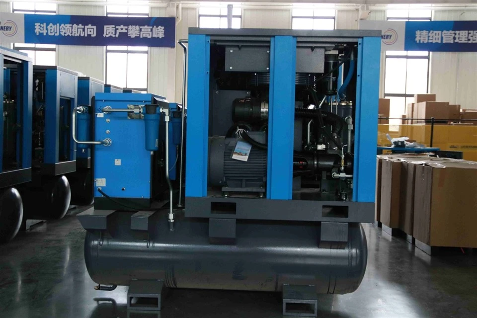 22KW 4-in-1 Rotary Screw Air Compressor For Laser Cutting factory